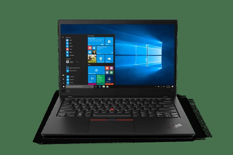 Ноутбук Lenovo ThinkPad X1 Carbon с открытым экраном