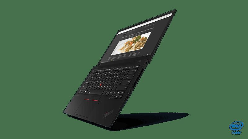Ноутбук Lenovo ThinkPad X1 Carbon с дисплеем и клавиатурой