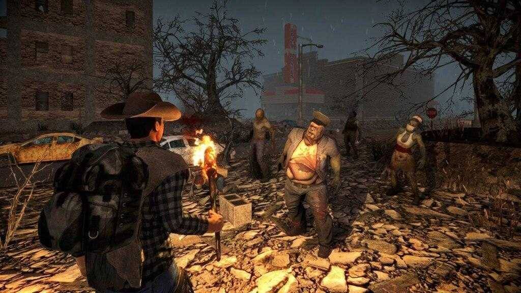 Лучшие игры на PlayStation 4 в 2019 году 22 Персонаж в костюме рыбака с факелом в руке на фоне разрушенного города для PlayStation 4