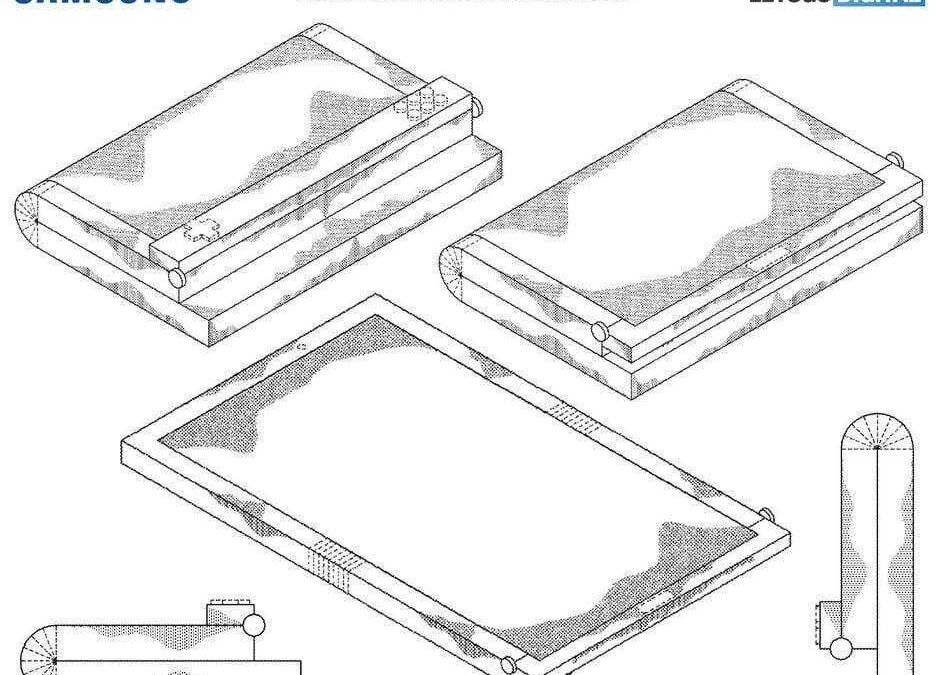 развертываемый игровой смартфон Samsung в сложенном виде