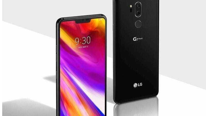 Смартфон LG G7 ThinQ с дисплеем и задней камерой