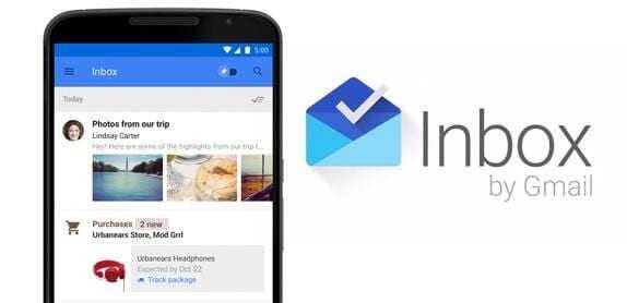 В Gmail будут фишки из Inbox 4 Экран смартфона с приложением Gmail и иконкой Inbox