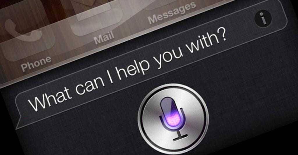 Apple уволила руководителя Siri 4 Экран с голосовым помощником Siri и вопросом Что я могу помочь