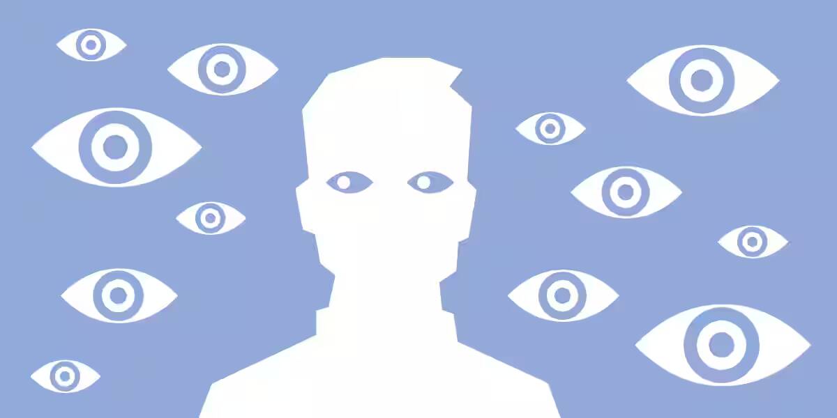 Facebook ΠΏΠΎΠΊΠ°ΠΆΠ΅Ρ, ΠΊΡΠΎ Π·Π°Π³ΡΡΠΆΠ°Π΅Ρ ΠΊΠΎΠ½ΡΠ°ΠΊΡΠ½ΡΡ ΠΈΠ½ΡΠΎΡΠΌΠ°ΡΠΈΡ Π΄Π»Ρ ΡΠ°ΡΠ³Π΅ΡΠΈΡΠΎΠ²Π°Π½Π½ΠΎΠΉ ΡΠ΅ΠΊΠ»Π°ΠΌΡ 1 ΠΡΠ°ΡΠΈΡΠ΅ΡΠΊΠΎΠ΅ ΠΈΠ·ΠΎΠ±ΡΠ°ΠΆΠ΅Π½ΠΈΠ΅ Π³Π»Π°Π· Π²ΠΎΠΊΡΡΠ³ ΡΡΠΈΠ»ΠΈΠ·ΠΎΠ²Π°Π½Π½ΠΎΠΉ ΡΠΈΠ³ΡΡΡ ΡΠ΅Π»ΠΎΠ²Π΅ΠΊΠ° Π½Π° ΡΠΎΠ½Π΅ Π³ΠΎΠ»ΡΠ±ΠΎΠ³ΠΎ ΡΠ²Π΅ΡΠ°