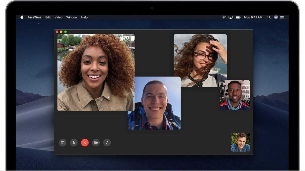 macos mojave macbook group facetime hero