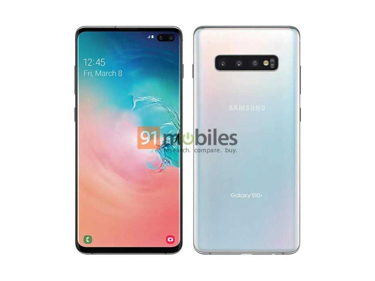 samsung galaxy s10 plus official render 91 mobiles