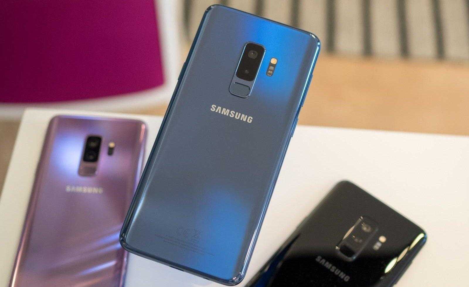 samsung galaxy s9 plus coral blue with purple and black e1549130060779