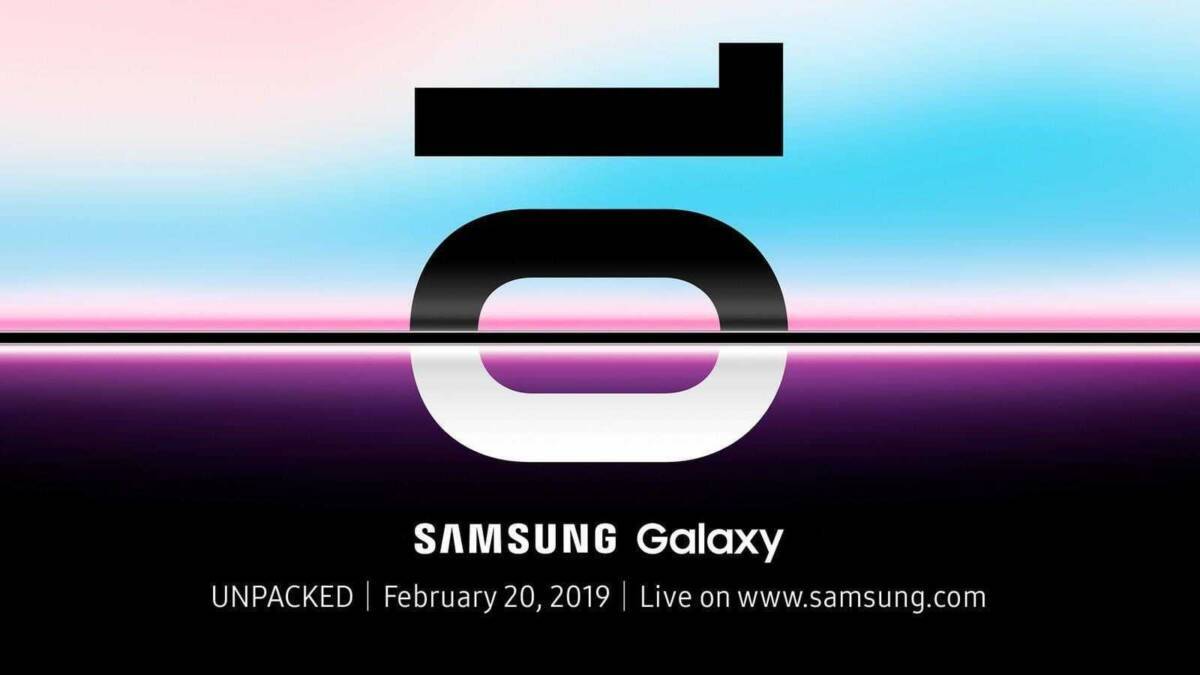 Всё о Samsung Galaxy S10: новости, слухи, дата выхода, тех. характеристики и другое 17 Логотип Samsung Galaxy с фоном в градиентных оттенках