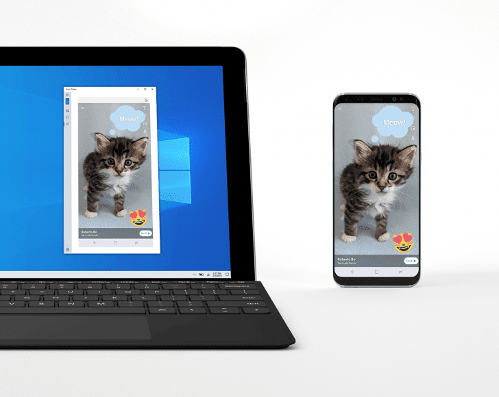 Microsoft тестирует функцию отображения экрана Android на Windows 10 3 ap resize