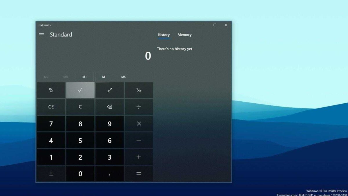Microsoft только что открыла исходный код легендарного калькулятора Windows 3 calculator acrylic light fluent design