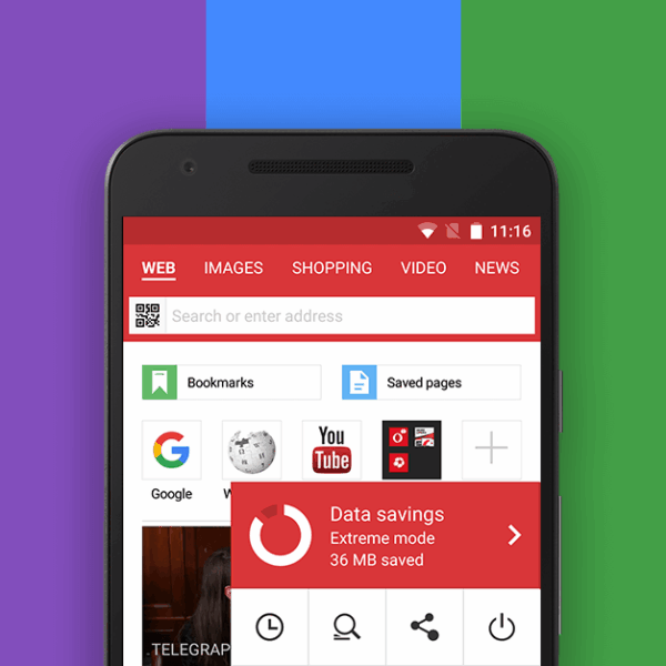 color themes in opera mini for android