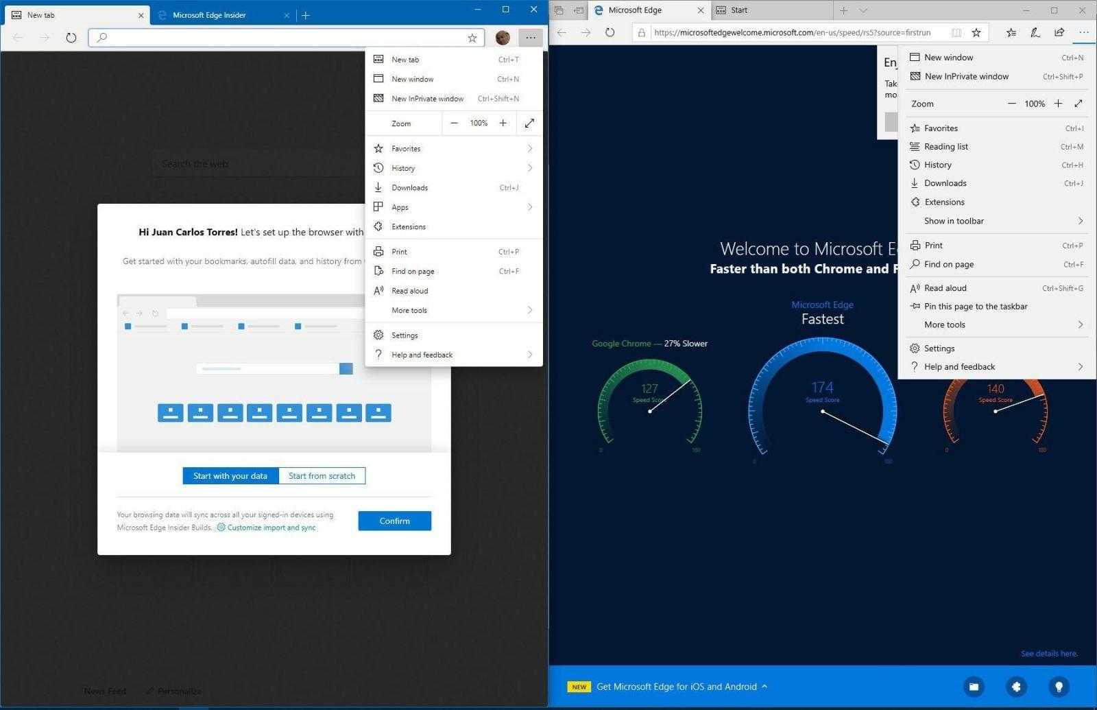 Рассекречен браузер Microsoft Edge на основе Chromium 6 edge chormium 2 1