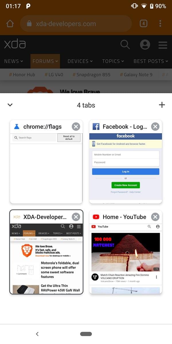 google chrome bottom toolbar tabs 2