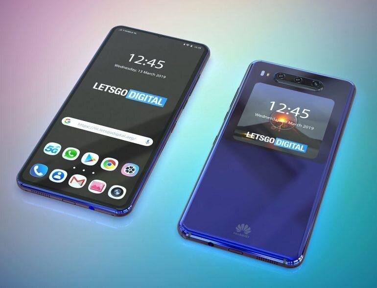 Будущие смартфоны Huawei могут получить тройную камеру с экраном на задней панели 5 huawei mate 30 770x588 1