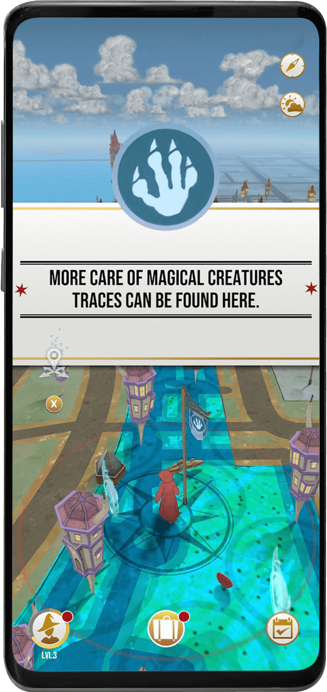 in phone landmark game map