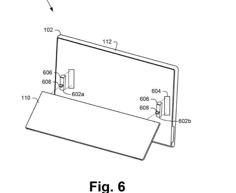 Патент Microsoft показывает улучшение подставки Surface Pro 7 microsoft files a patent for an improved surface pro kickstand 1