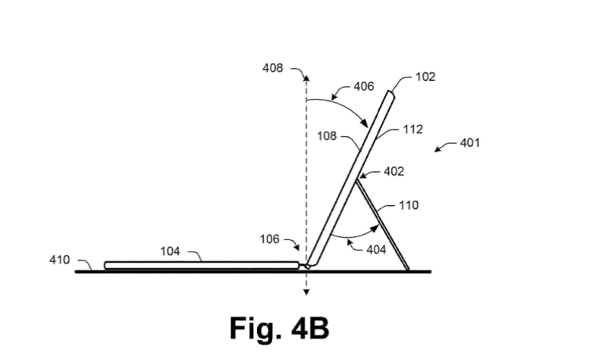 Патент Microsoft показывает улучшение подставки Surface Pro 5 microsoft files a patent for an improved surface pro kickstand 2