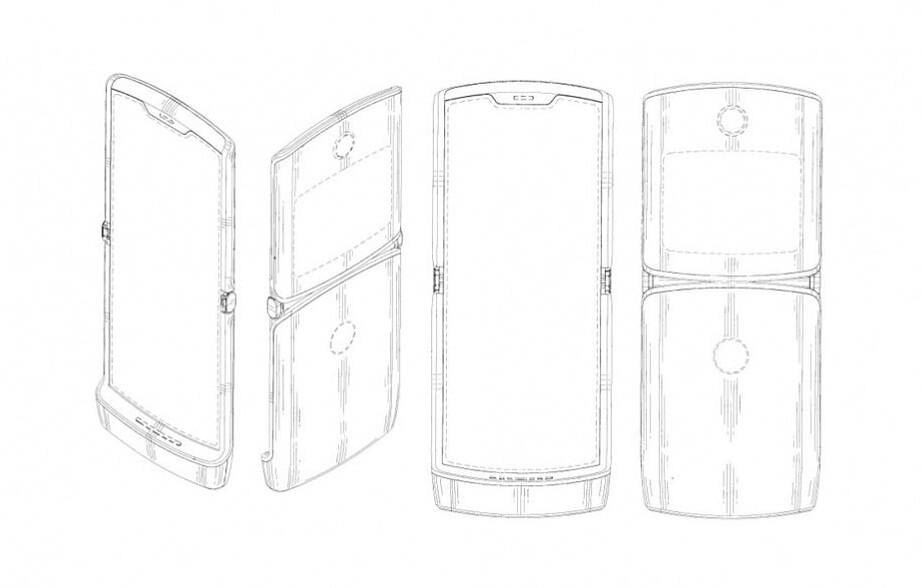 motorola razr 2019 foldable patent image