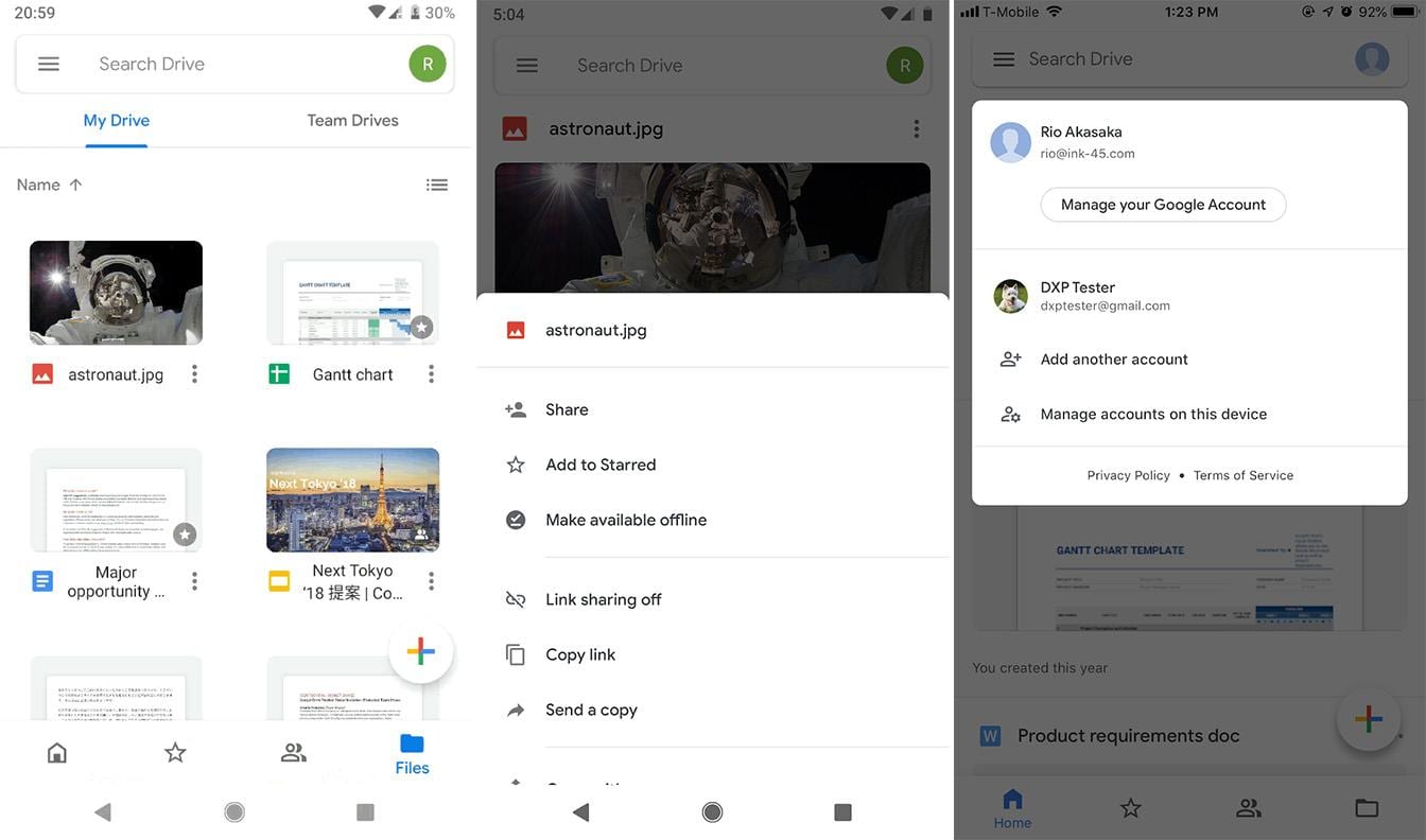 Google выпускает обновление Google Drive с Material Design для iOS и Android 3 new drive