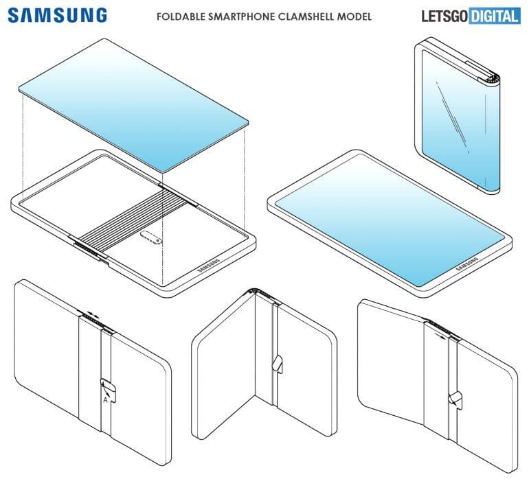 Патент Samsung показывает, что следующий складной смартфон будет похож Huawei Mate X 3 samsung opvouwbare telefoon