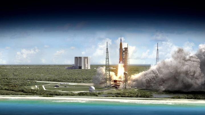 NASA рассказала о системе запуска следующего поколения. Первая миссия уже в 2020 3 sls 70mt dac3 orange launch from ocean uhr21 720x720 1