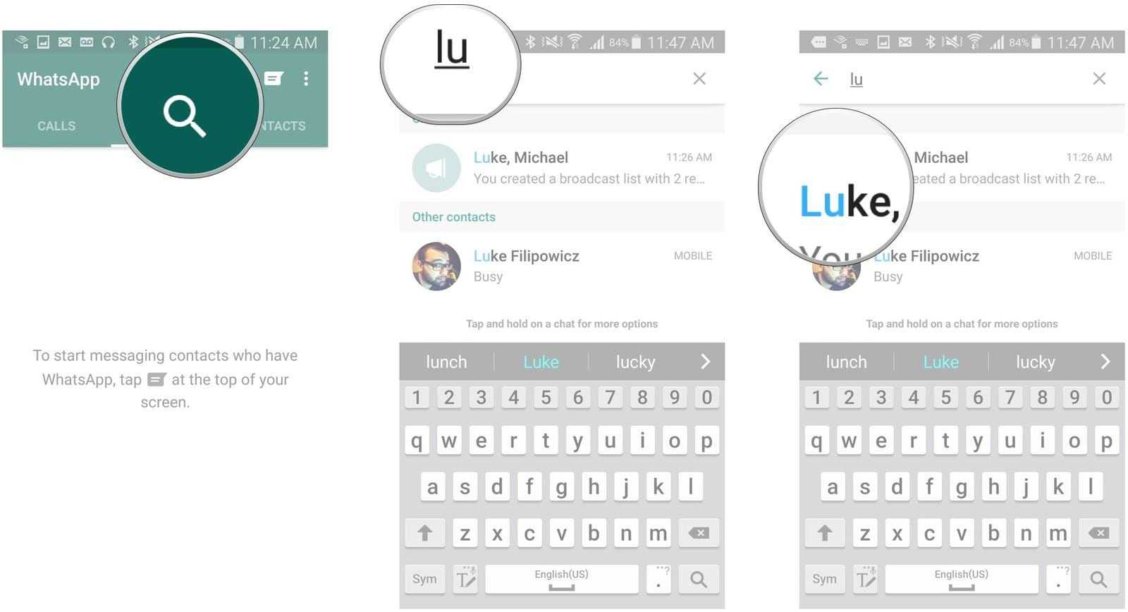 В WhatsApp сделали тёмную тему и новый поиск 5 whatsapp android search chats screens 00
