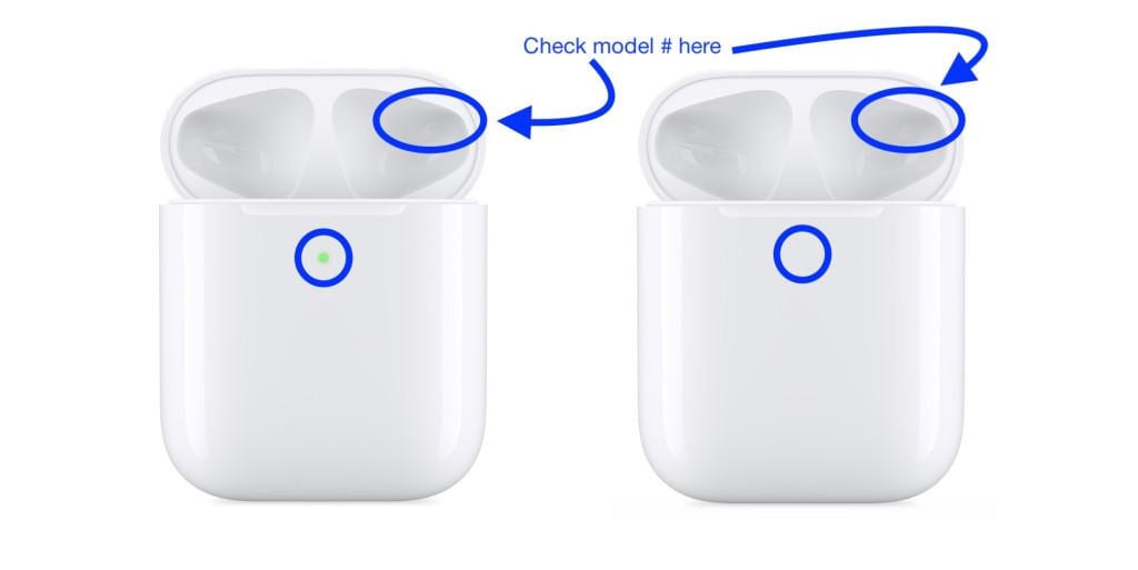 Как проверить модель AirPods и зарядного чехла 7 airpods charging case differences