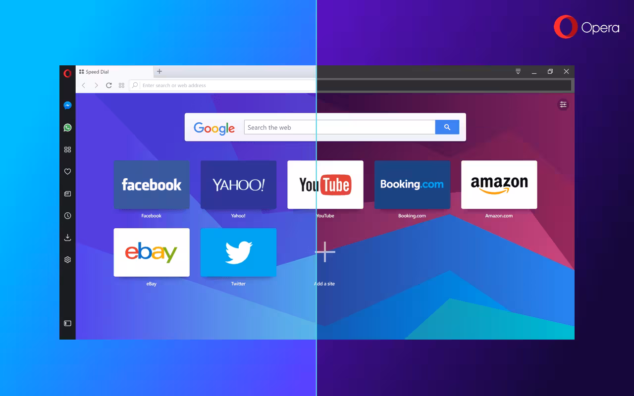 Новый браузер Opera Reborn 3 получил встроенный крипто-кошелёк и бесплатный VPN 2 darklight theme