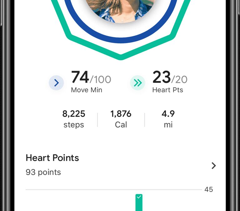 google fit on ios home page