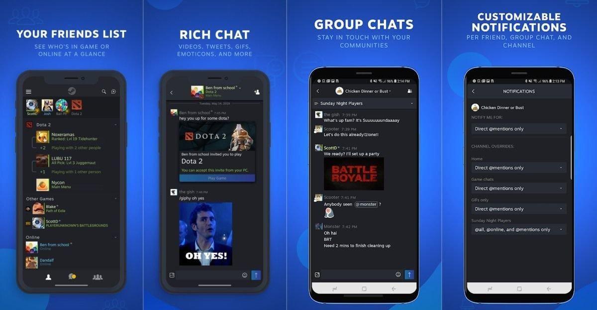Valve выпустила отдельный чат Steam Chat для Android и iOS 3 dims 1