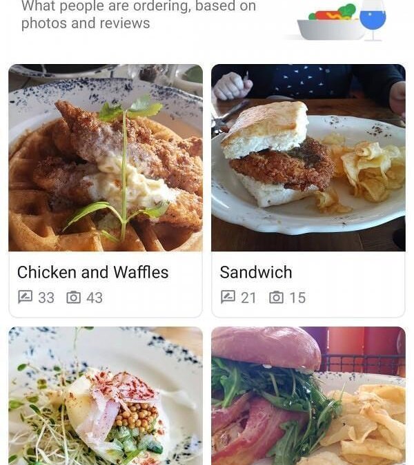 google maps favourite dish