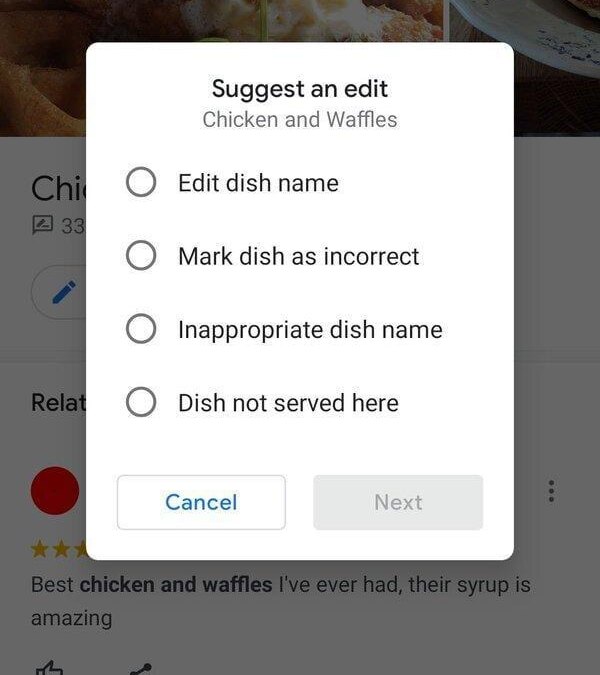google maps favourite dish 3 1