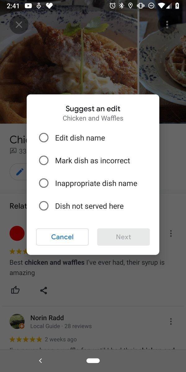 google maps favourite dish 3 1