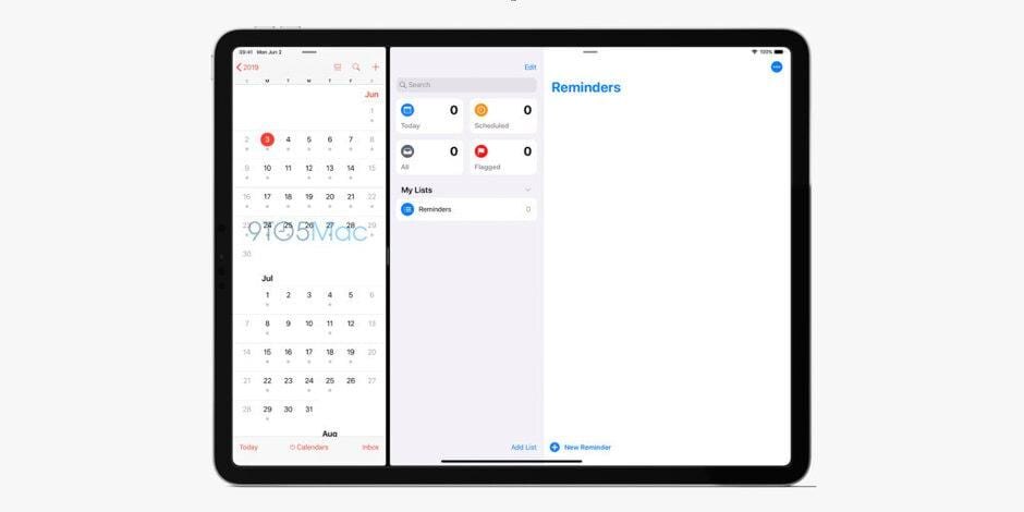 Утечка: Cкриншоты iOS 13 демонстрируют темный режим и обновленные приложения 6 ios 13 ipad pro reminders screenshot