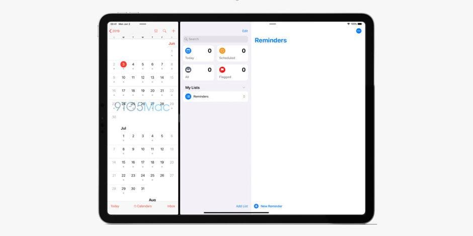 Утечка: Cкриншоты iOS 13 демонстрируют темный режим и обновленные приложения 6 ios 13 ipad pro reminders screenshot