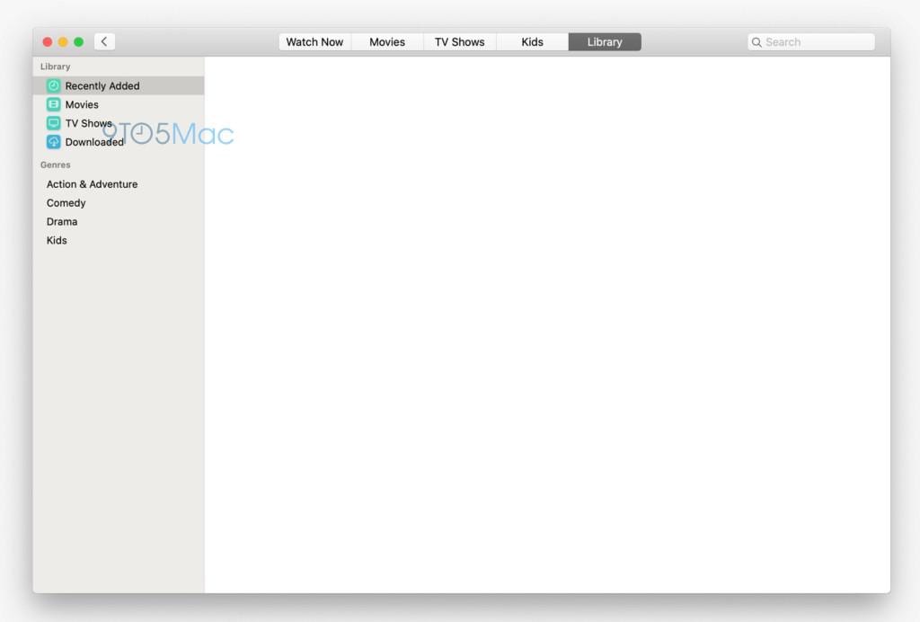 Скриншоты MacOS 10.15 демонстрируют новый интерфейс Apple TV и Apple Music 5 tv app macos 10.15