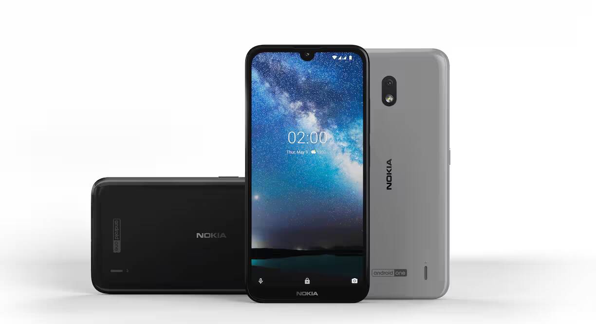Смартфон Nokia с фронтальным дисплеем и задней камерой