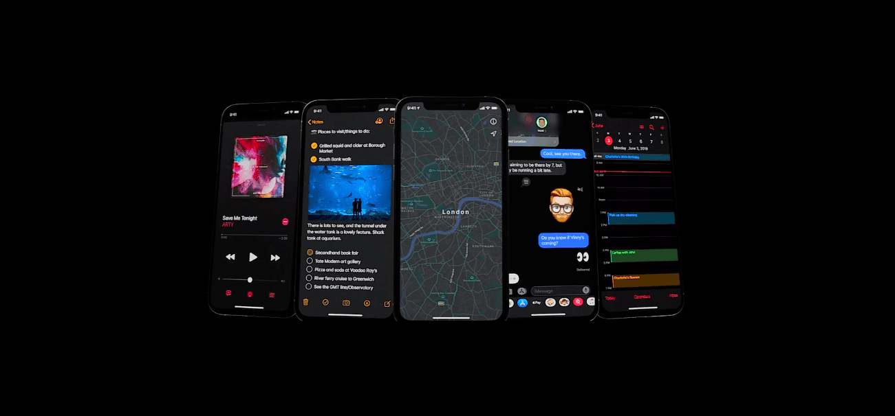 WWDC 2019. Apple представила iOS 13: Темный режим, улучшение производительности и многое другое 12 snimok jekrana 2019 06 04 v 0.31.51