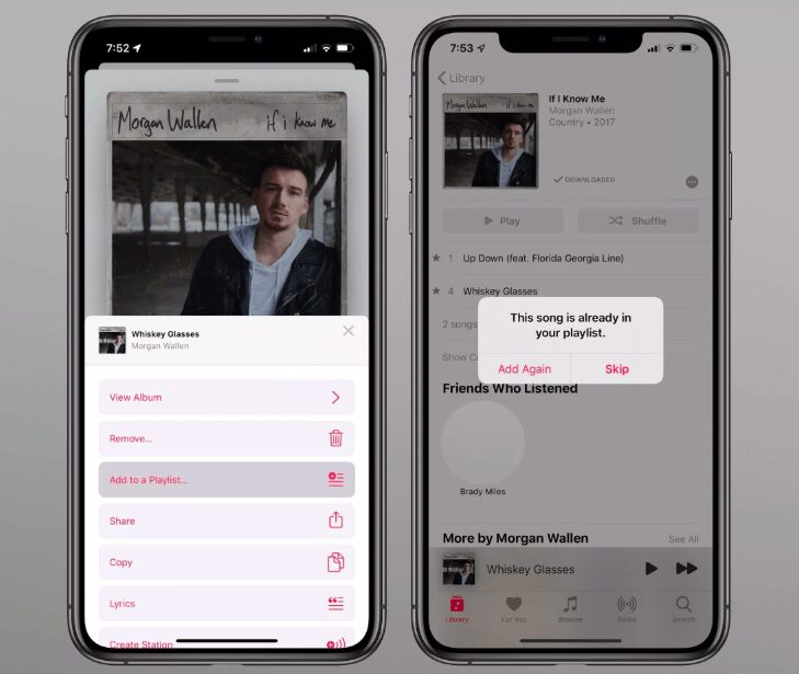 iOS 13: В Apple Music появится предупреждение при попытке добавить в плейлист дубликат песни 3 snimok jekrana 2019 06 05 v 9.57.25