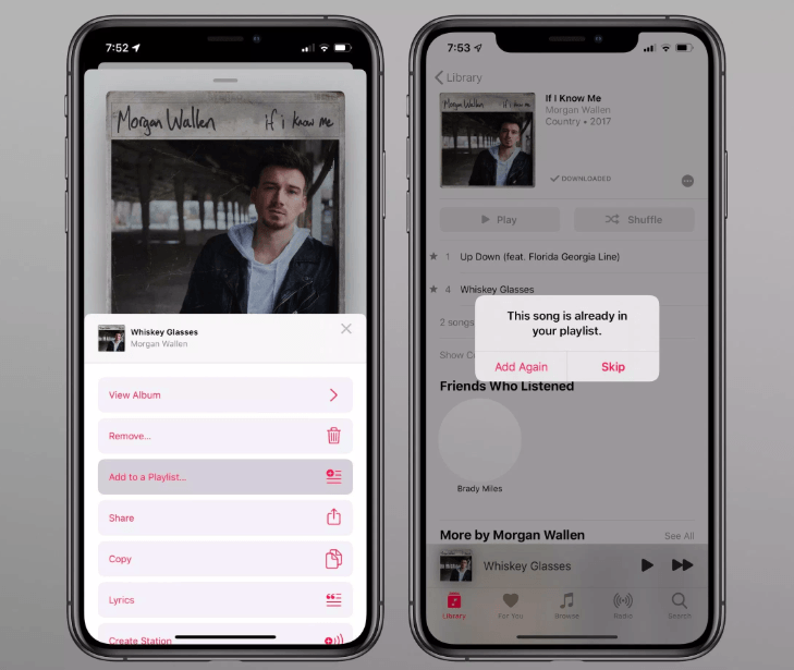 iOS 13: В Apple Music появится предупреждение при попытке добавить в плейлист дубликат песни 3 snimok jekrana 2019 06 05 v 9.57.25