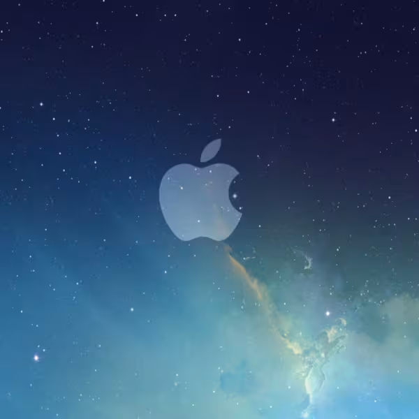 apple logo galaxy wallpaper