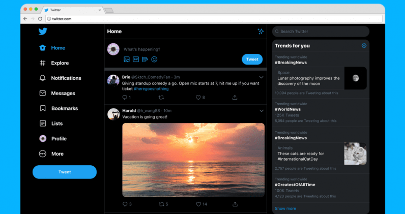 Twitter выпустил новый дизайн 4 snag 1ee4ec82