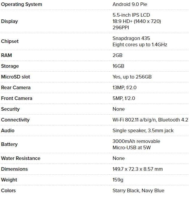 Motorola Moto E6 получает восьмиядерный процессор Snapdragon 435 5 snimok6