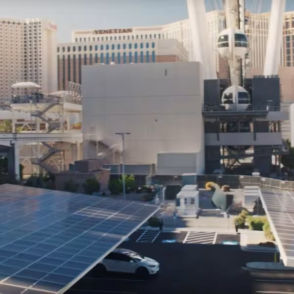 tesla v3 supercharger station las vegas strip