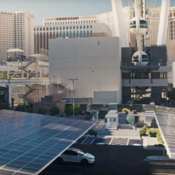 tesla v3 supercharger station las vegas strip