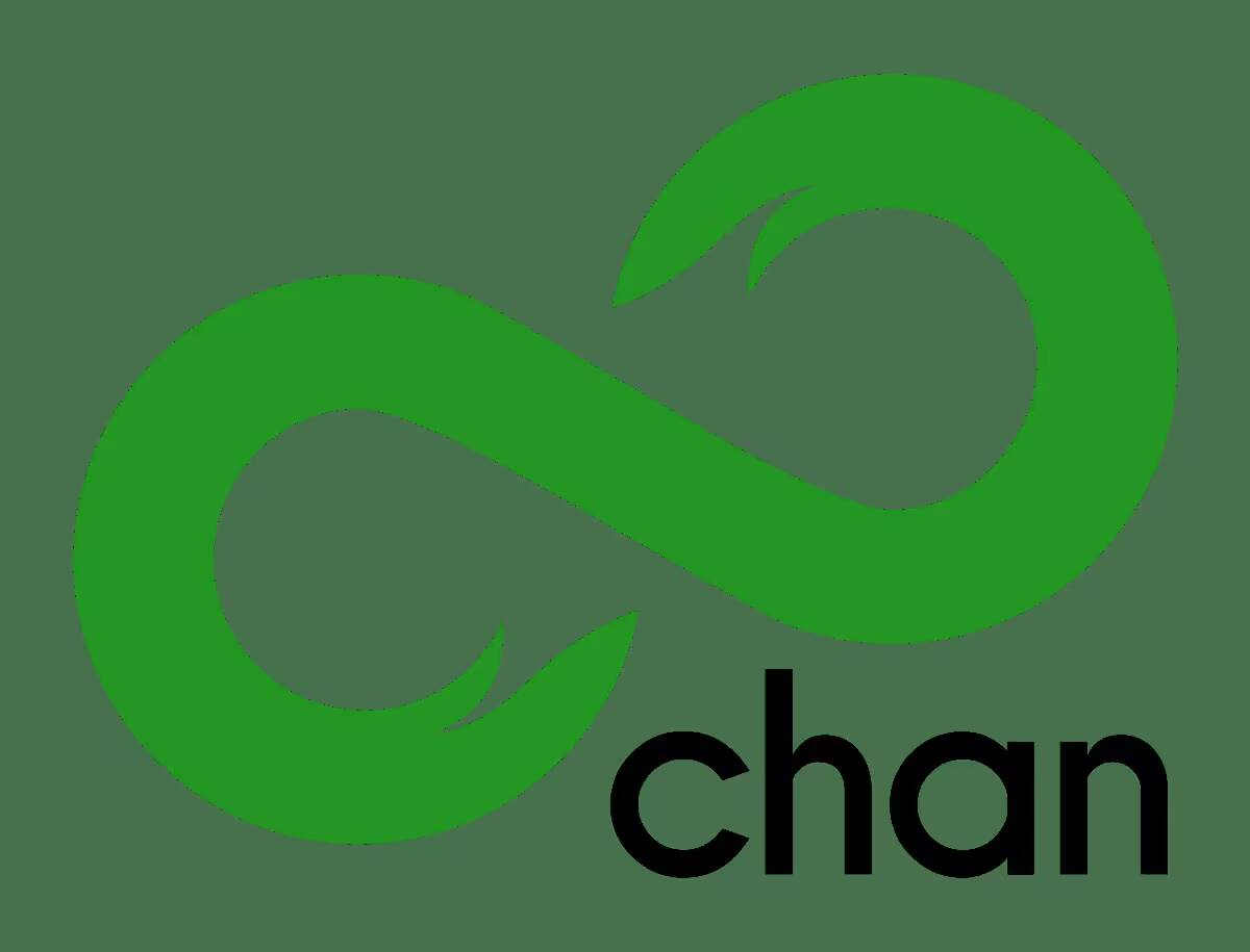 Популярный сайт 8chan будет заблокирован 1 Зеленый логотип 8chan с символом бесконечности и надписью ch an