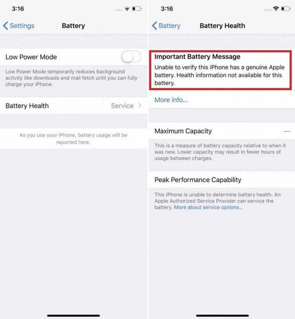 Apple предупредила пользователей iPhone о ремонте батарей 3 batt