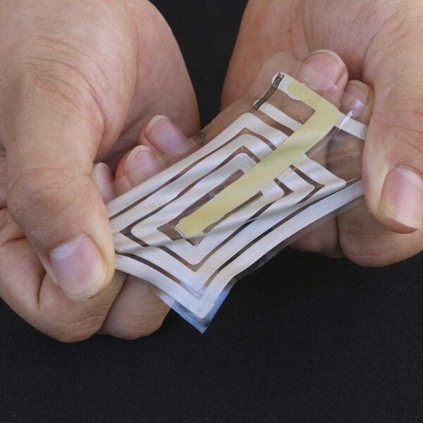 bodynet sticker being stretched