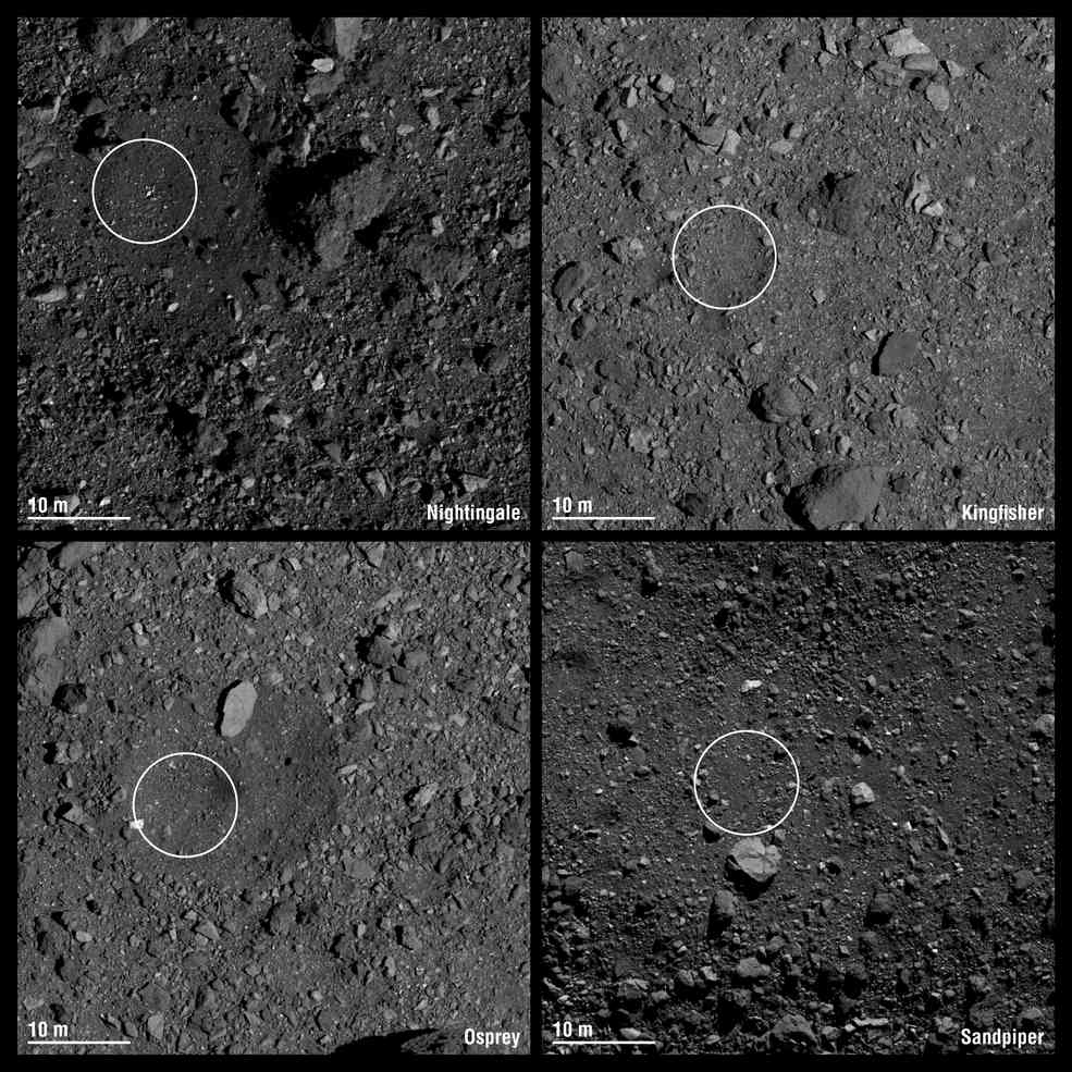 В NASA выбрали четыре возможных площадки для посадки на астероиде Бенну 5 square insert