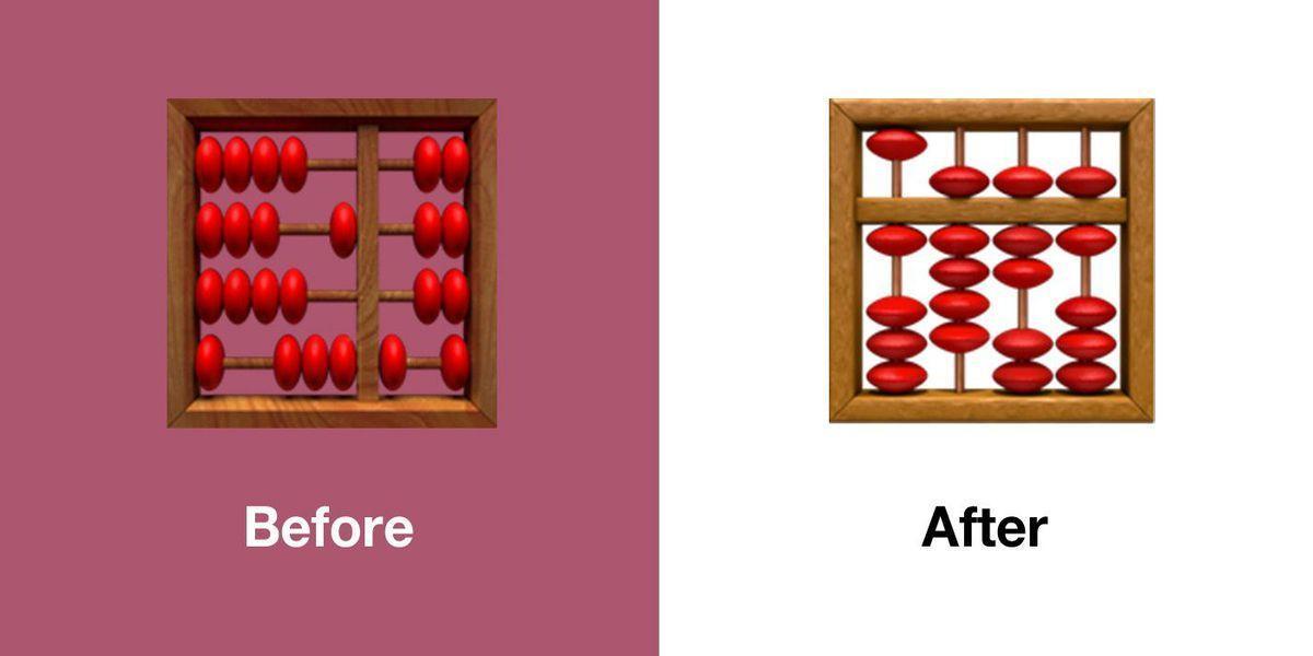 emojipedia apple ios 13.1 emoji changelog comparison abacus